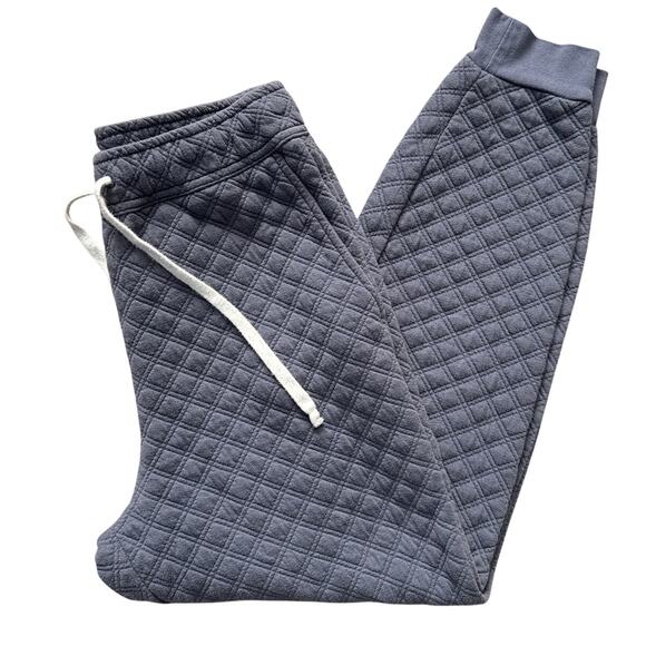 Madewell (Re)Sourced Quilted Hoodie & Jogger Set Sunfaded Indigo Size Small - Picture 12 of 12